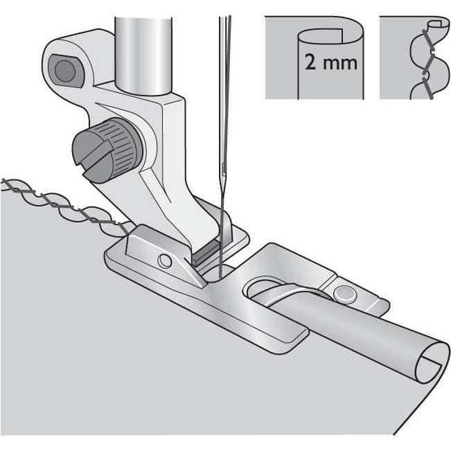 Husqvarna Säumerfuss für 2mm Muschelnaht (41803088)