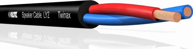 Actual product image Klotz LY215S twinaxial speaker cable 2x 1.5mm 100m (op rol) (1 m)