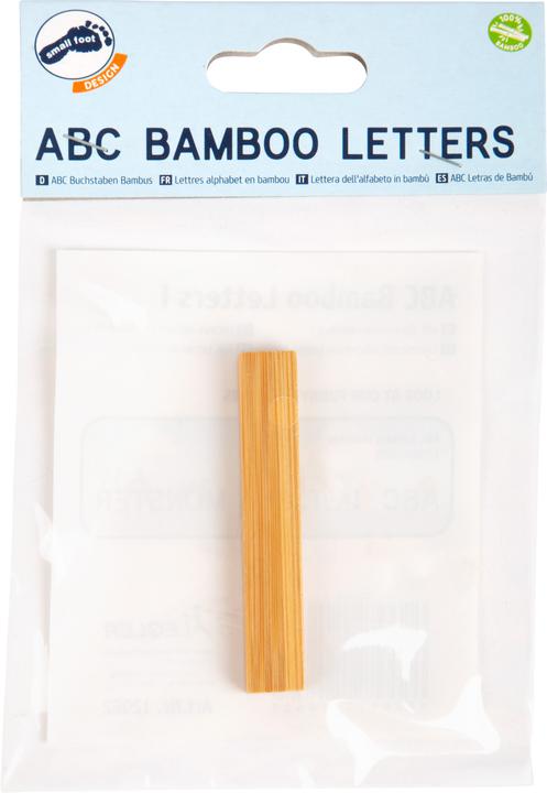Actual product image small foot ABC letters I