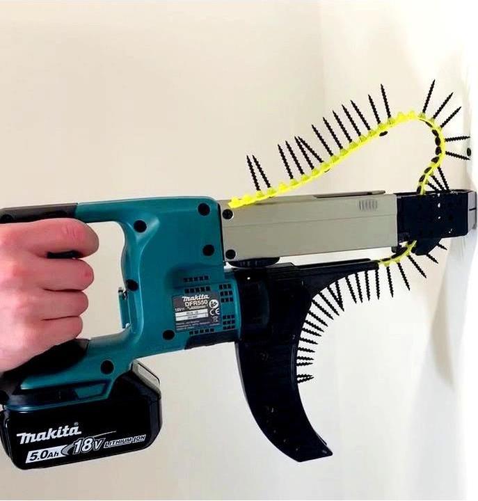 Actual product image Makita DFR550ZX1 Cordless screwdriver, 18 V, 4,000 min-1, 25-55mm, Without batteries and charger! (Rechargeable battery operated)