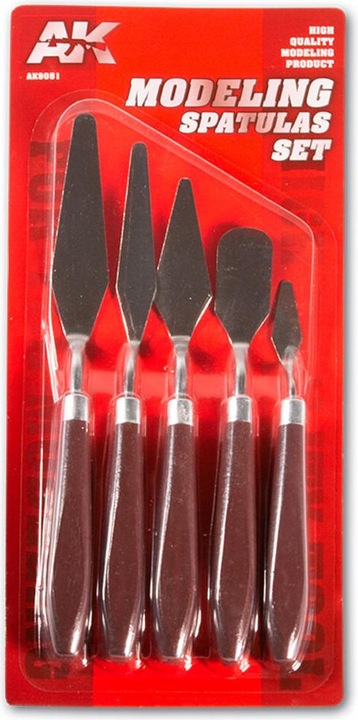 Productafbeelding AK Interactive Set De Espátulas Para Modelismo / Spatelset Voor Modelbouw