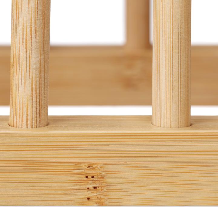 Actual product image Relaxdays Plate stand bamboo