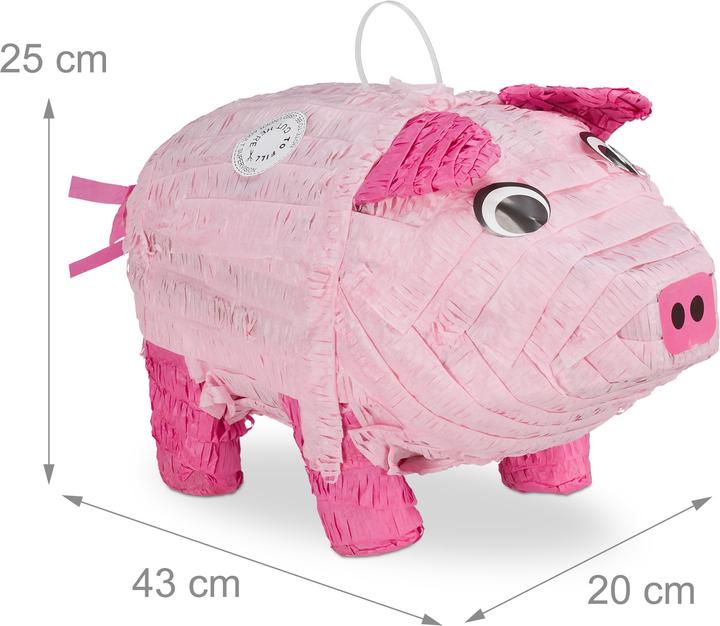 Image du produit Relaxdays Piñata Cochon