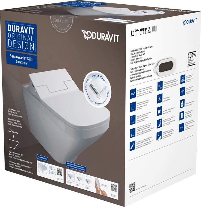 Duravit Shower toilet complete system DuraStyle for Sensowash white wall-mounted 631001002004300