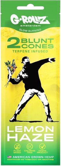 G-Rollz BANKSY CBD Blunts, Lemon Haze, 2 Stk.