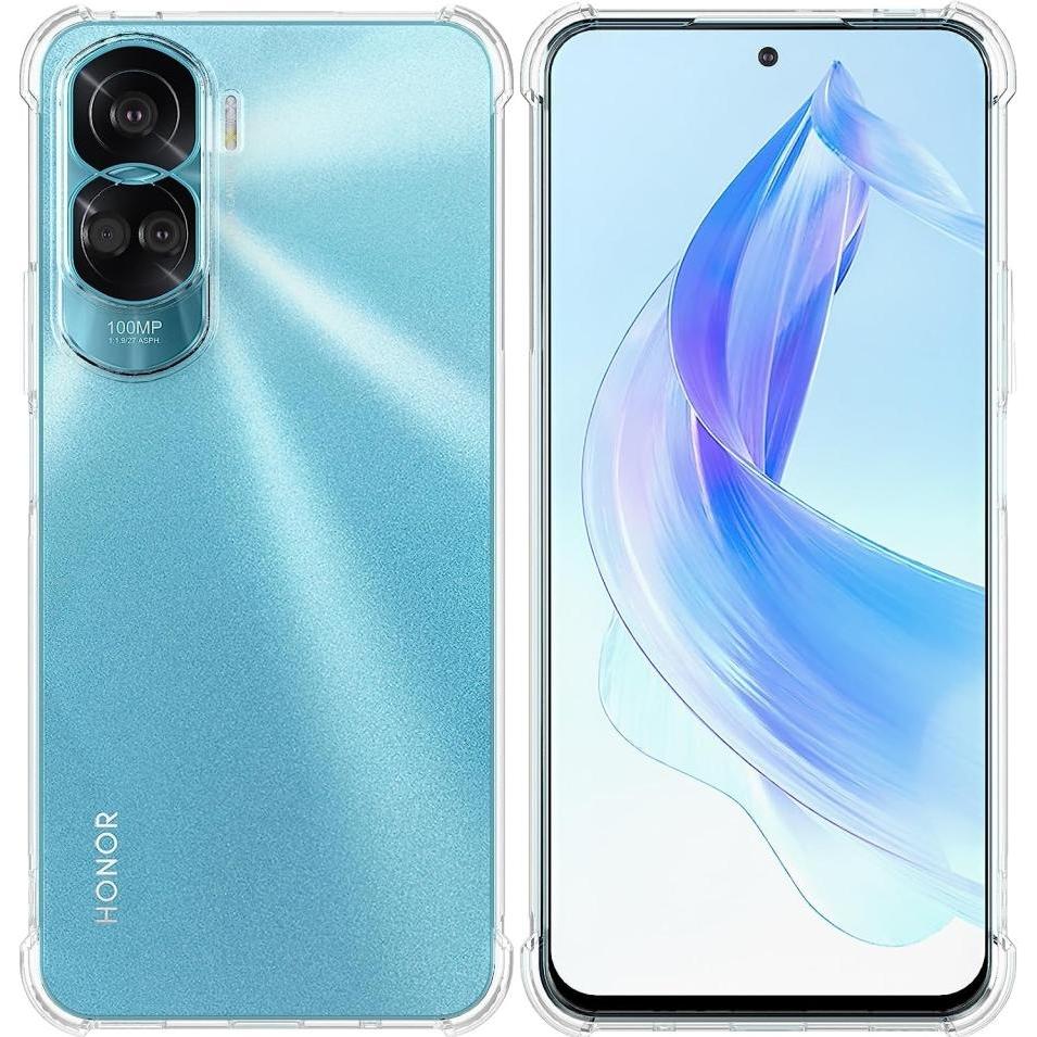 Screenguard Honor 90 Lite Hülle Crystal Soft Airbag Bumper (Honor 90 Lite), Smartphone Hülle, Transparent