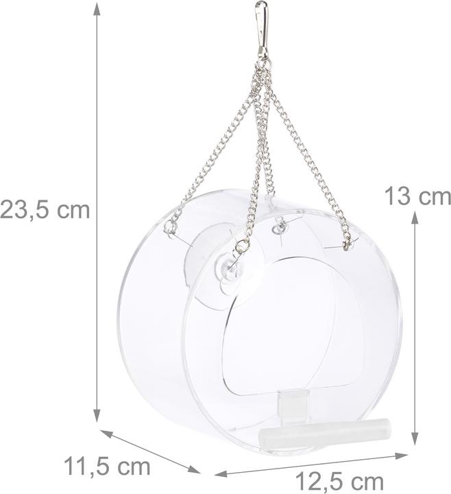 Actual product image Relaxdays Bird Feeder Window