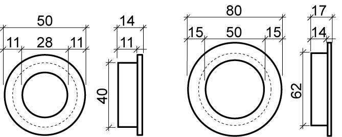 Image du produit D Line Poignées de porte coulissantes