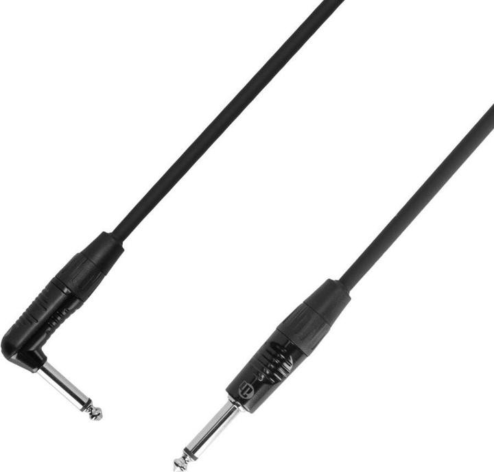 Produktbild Adam Hall 4 STAR IPR 0090 - Instrumentenkabel REAN 6,3 mm Winkelklinke auf 6,3 mm Klinke 0,90 m (0.90 m)