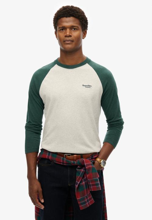 Produktbild Superdry Essential Baseball-Oberteil mit langen Ärmeln (L)
