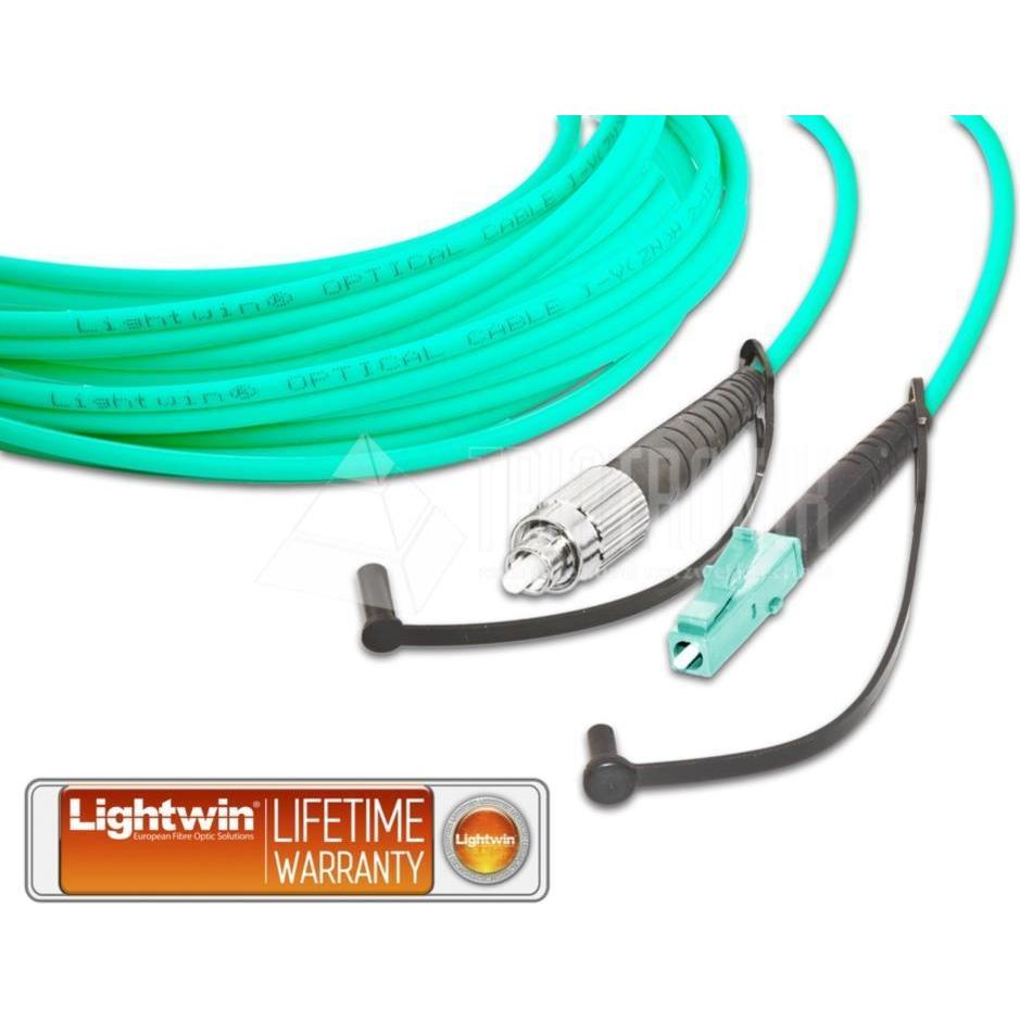 Wirewin High Quality Simplex LWL Patchkabel, MM OM3, FC, Netzwerkkabel