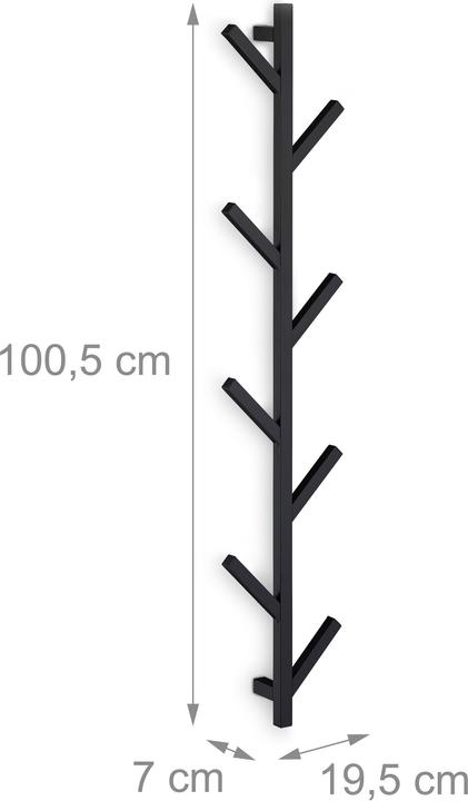 Actual product image Relaxdays Wall coat rack