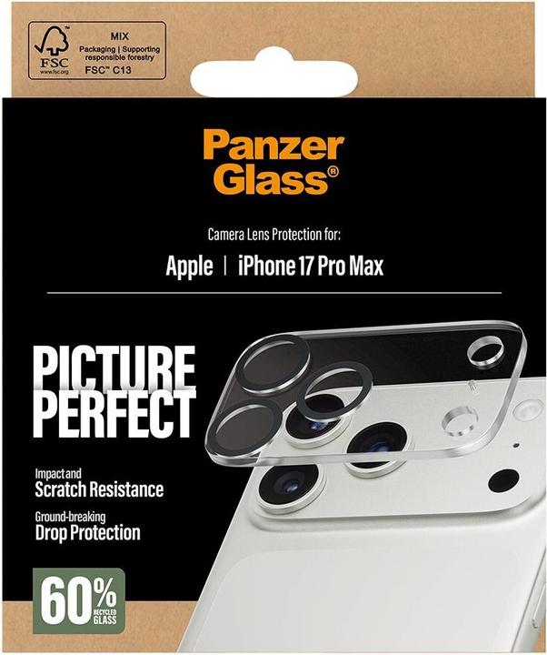Produktbild PanzerGlass ® PicturePerfect Kameraschutz iPhone 17 Pro Max (1 Stück, Apple iPhone 17 Pro Max)