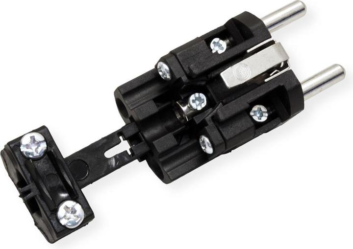 Produktbild Bachmann Schutzkontakt Montage-Zentralstecker, schwarz (CEE 7/7)