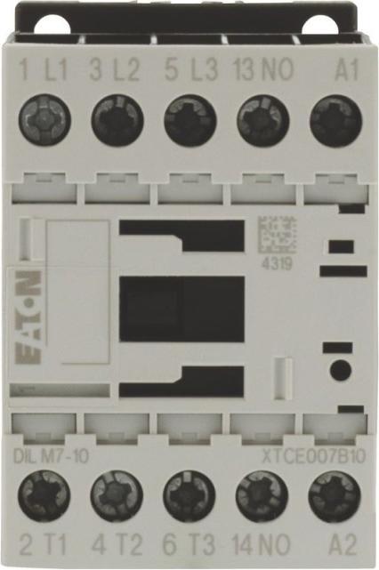Actual product image Eaton DILM contactor,3kW,110VAC,3 pole,3 break contact