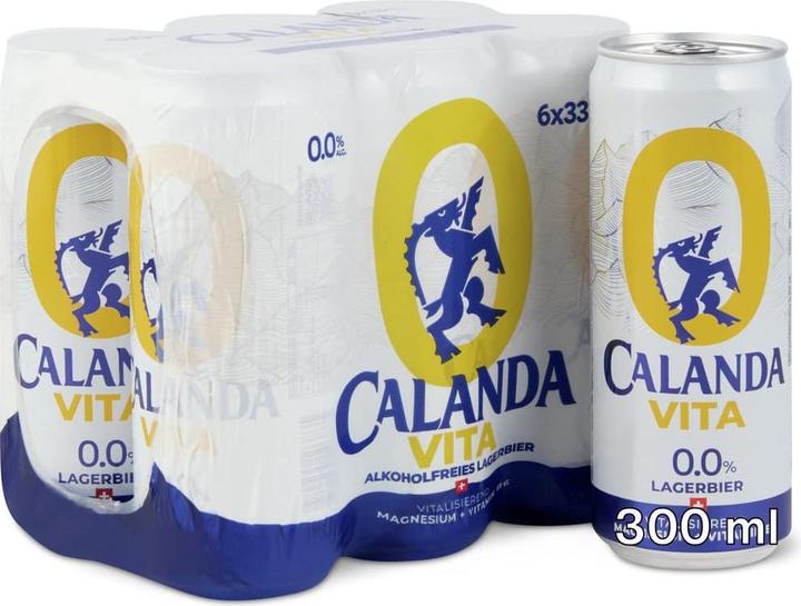 Calanda Lager 0.0% Vita (6 x 33 cl)