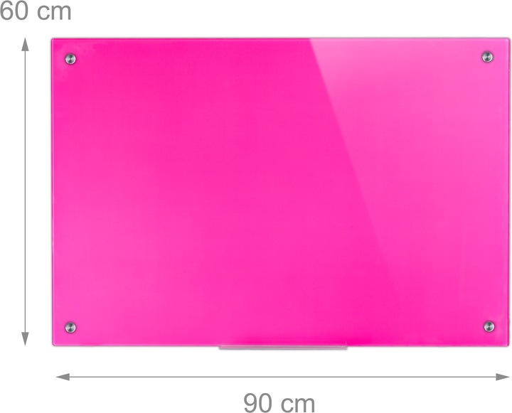 Produktbild Relaxdays Glas Magnettafel (90 x 6.5 x 60 cm)