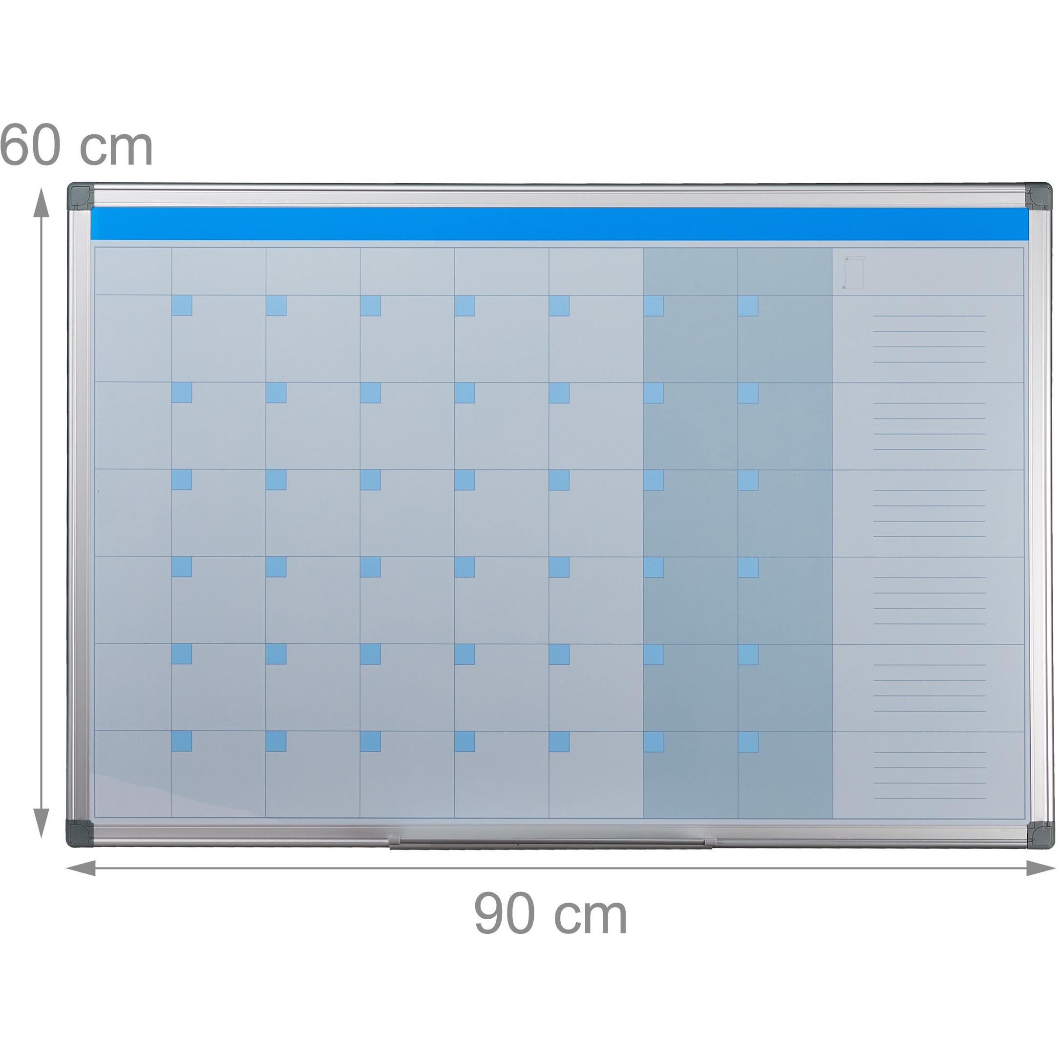 Thumbnail - Relaxdays, Präsentationstafel, Whiteboard Planer (90 x 5 x 60 cm)