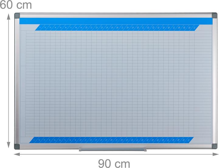 Actual product image Relaxdays Whiteboard planner (86 x 56 cm)