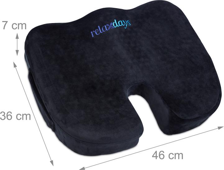 Productafbeelding Relaxdays Orthopedisch zitkussen (46 x 36 x 7 cm)
