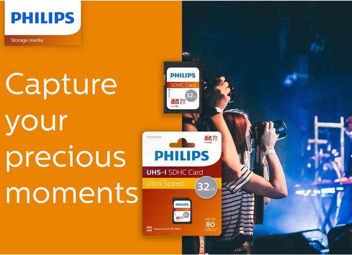 Actual product image Philips FM32SD45B (32 GB, SDHC, U1, UHS-I)