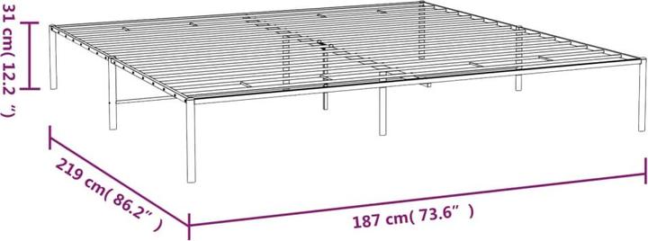 Image du produit vidaXL Bettgestell (183 x 213 cm)
