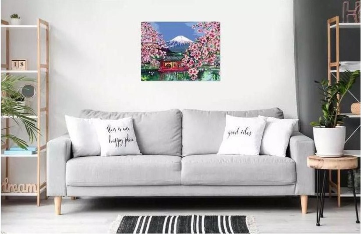Image du produit Ravensburger CreArt - Painting by numbers 23914 - Fleur de cerisier japonais - à partir de 14 ans - Peinture sur