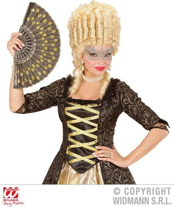 Actual product image Widmann Spitzenmaske mattgold - Karneval Faschingsmaske