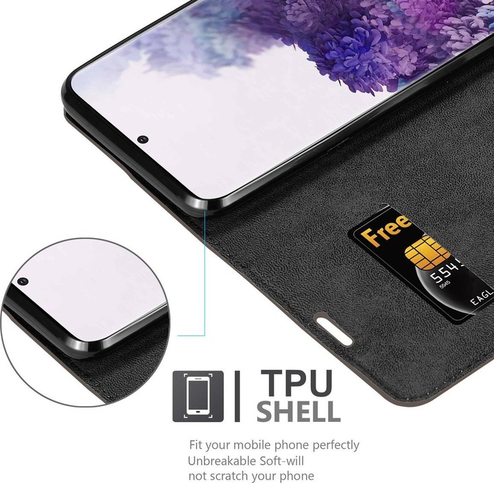 Actual product image Cadorabo Book Invisible Magnet Cover (Samsung Galaxy S20+)