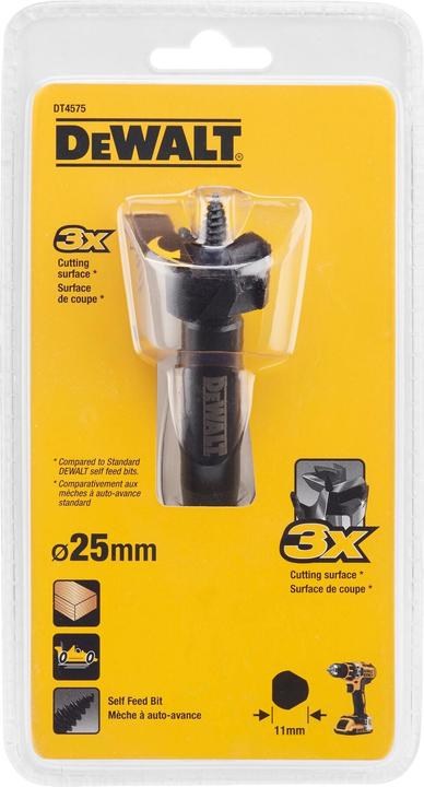 Immagine prodotto DeWalt Punta rapida per legno / Forstner, ø 25 mm (adatta per l'uso in trapani a batteria, f (25 millimetri)