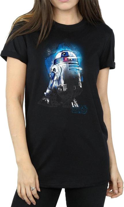 Immagine prodotto Star Wars The Last Jedi R2-D2 Brushed Maglietta Ampia Donna (L)