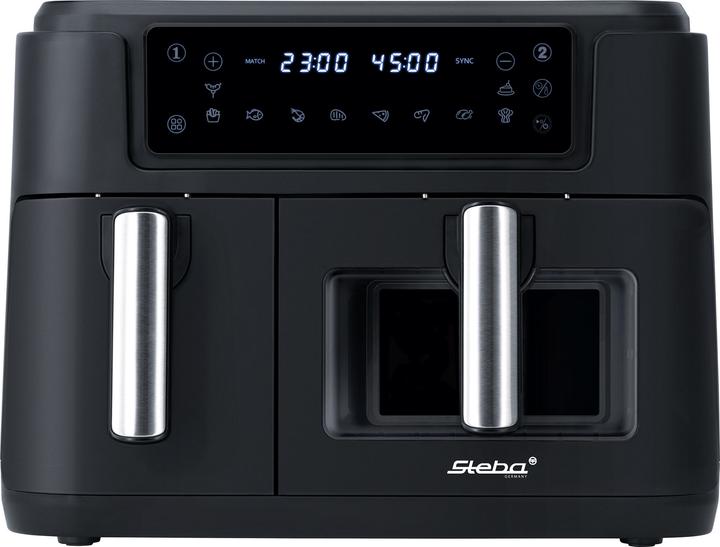 Produktbild Steba Doppel-Hei?luftfritteuse HF 9500 DUO (schwarz, 2.400 Watt, Timer)
