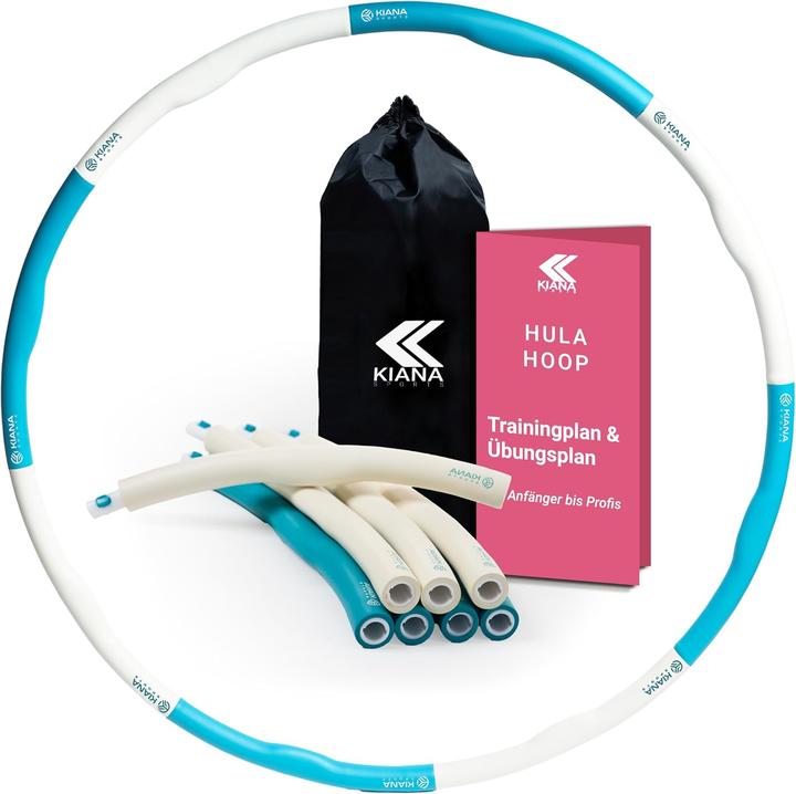 Actual product image Kiana sports Hula Hoop Reifen mit Übungsplan (100 cm, 1200 g)