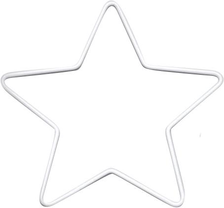 Glorex Etoile en métal blanc 15 cm