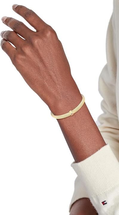 Productafbeelding Tommy Hilfiger - Elegant gold-plated bracelet for women Stretch Bracelets 2781005 (16.50 cm, Roestvrij staal)