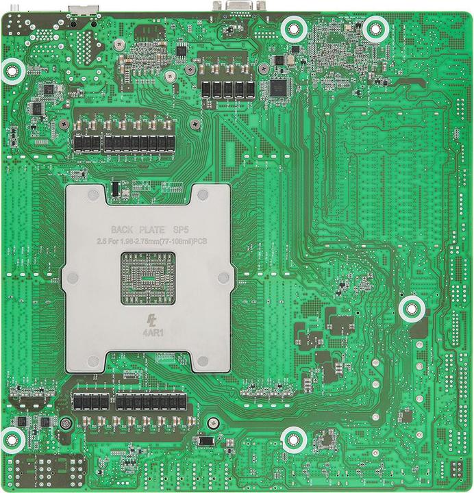 Actual product image AsRock Mainboard TURIND8UD-2T/X550 Deep Micro-ATX Sockel SP5 Single (SP5, AMD SoC, Micro-ITX)