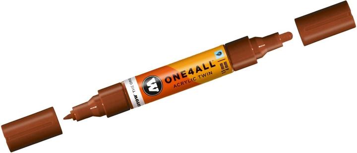 Produktbild Molotow Marqueur pour Maquettes - One4All Twin - Acrylique Noisette - 1,5/4mm - -092 - 15 cm (Haselnussbraun, 4 mm, 1 x)