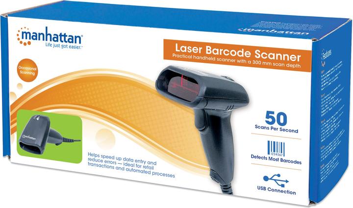 Actual product image Manhattan Scan range, USB, "Standard" housing variant (1D barcodes)