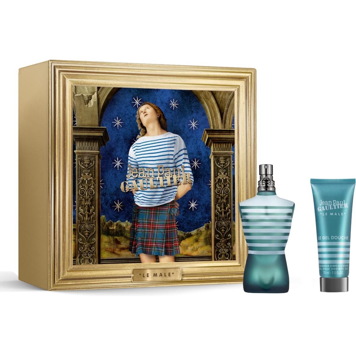 Gaultier Lavanda Set Regalo Bellezza, Le Male Eau De Toilette Gift Set - 75Ml (Set Di Profumi)