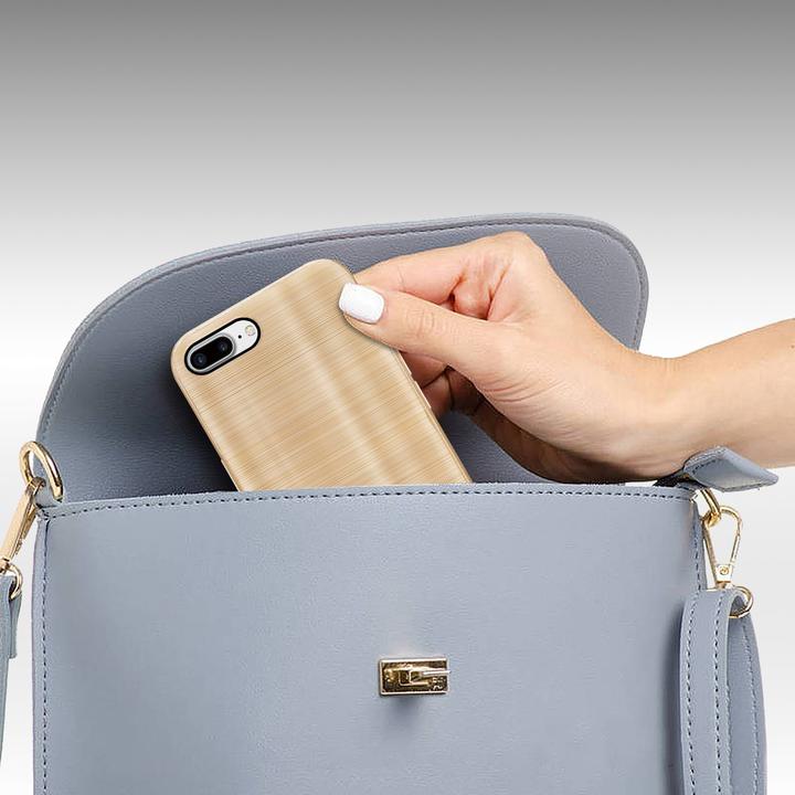 Actual product image Cadorabo Case for Apple iPhone 7 PLUS / 7S PLUS / 8 PLUS in TPU Brushed Camera Protection LM160 Style (Apple iPhone 7 Plus, Apple iPhone 7s Plus)