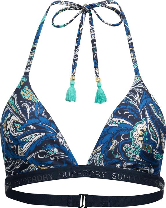 Superdry Bedrucktes Triangel-Bikinioberteil (L)