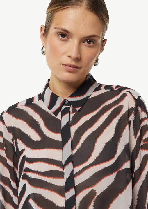Image du produit Comma Bluse Chiffon-Bluse mit Hemdkragen (44)