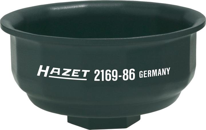 Image du produit HAZET Clé pour filtres à huile 2169-86 ∙ Carré creux 12,5 mm (1/2 pouce) ∙ Profil à rainures ∙ 97 m…