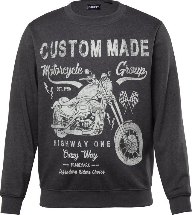 Image du produit Men+ Sweat-shirt, imprimé et col rond-jusqu'au 8 XL (XL)