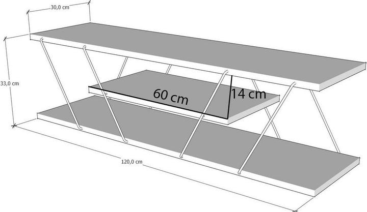 Actual product image Hanah Home Canaz (120 x 30 x 33 cm)