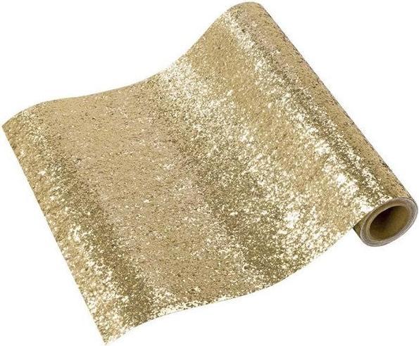 Actual product image TALKING TABLES Gold Tablecloth Table Runner (180 x 30 cm)