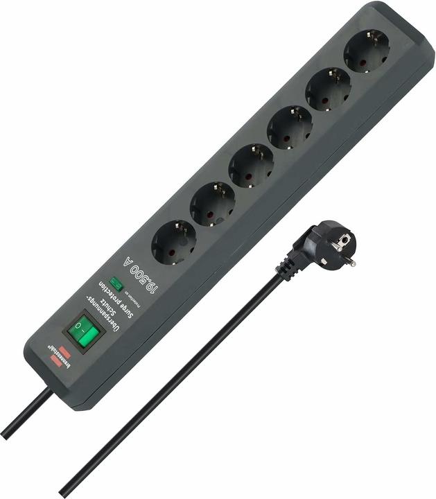 Actual product image Brennenstuhl Secure-Tec 19.5KA (6 x, CEE 7/3, 2 m)