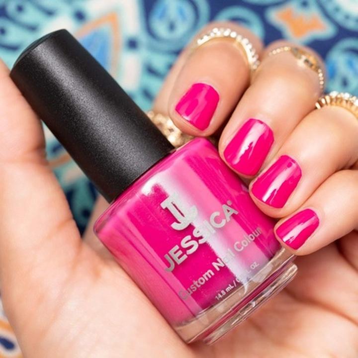Image du produit Jessica Vernis à ongles Custom Colour Festival Fuschia et Berry 14.8ml (Festival Fuchsia, Festival Fuschia et Berry, Vernis couleur)