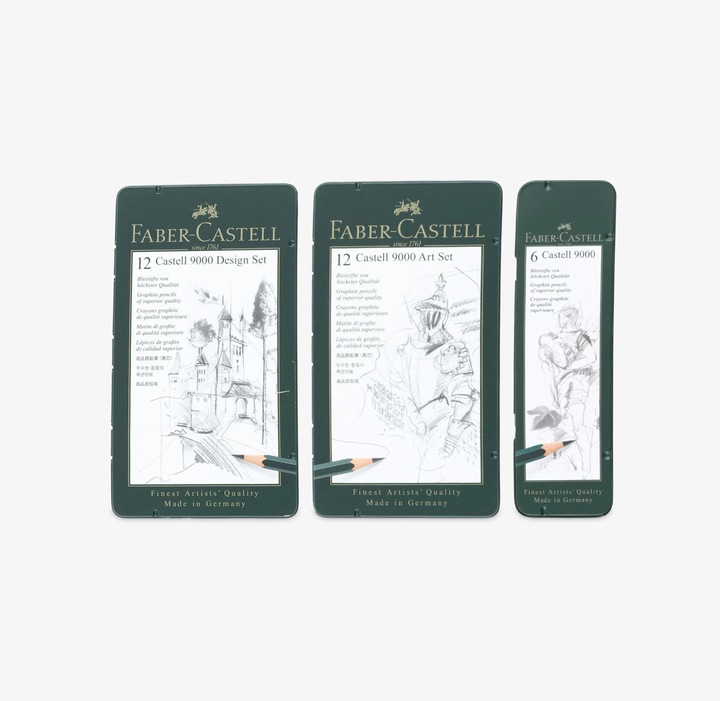 Actual product image Faber-Castell Pencil Castell 9000 (2H, 12 x)