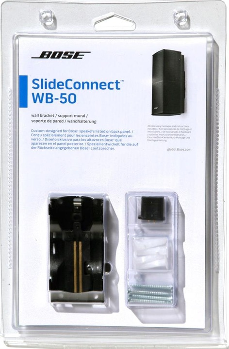 Productafbeelding Bose SlideConnect WB-50 muurbevestiging - 1 stuk wit (1 stuk, Wandmontage)